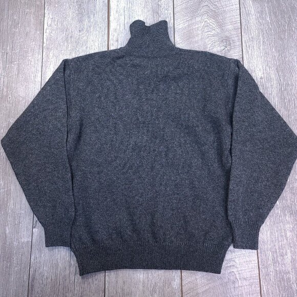 Swanndri Sweater Mens Small Mariner Zip Neck Gray Wool Outdoor Hiking Jacket - Picture 2 of 8